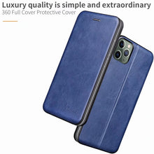 Load image into Gallery viewer, For iPhone 11 Pro Max TPU+PU Integrated Voltage Magnetic Card Holder Retro Leather Case, For iPhone 11 Pro Max