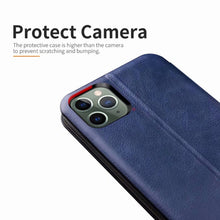 Load image into Gallery viewer, For iPhone 11 Pro Max TPU+PU Integrated Voltage Magnetic Card Holder Retro Leather Case, For iPhone 11 Pro Max