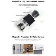 Load image into Gallery viewer, Fineblue MK-22 TWS Magnetic Absorption Bluetooth Speaker With LED Light Speaker
