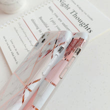 Load image into Gallery viewer, For iPhone 11 Plating Colorful Geometric Pattern Mosaic Marble TPU Mobile Phone Case, For iPhone 11