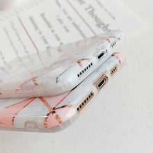 Load image into Gallery viewer, For iPhone 11 Plating Colorful Geometric Pattern Mosaic Marble TPU Mobile Phone Case, For iPhone 11