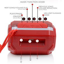 Load image into Gallery viewer, T&amp;G TG162 LED Stereo Portable Bluetooth Speaker Mini Wireless Speaker Subwoofer
