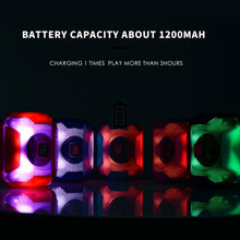 Load image into Gallery viewer, T&amp;G TG162 LED Stereo Portable Bluetooth Speaker Mini Wireless Speaker Subwoofer