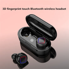 Load image into Gallery viewer, TWS Fingerprint Touch Bluetooth Headset LED Battery Display With Charging Bin