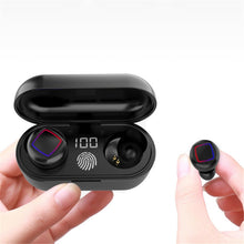 Load image into Gallery viewer, TWS Fingerprint Touch Bluetooth Headset LED Battery Display With Charging Bin