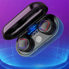 Load image into Gallery viewer, TWS Fingerprint Touch Bluetooth Headset LED Battery Display With Charging Bin