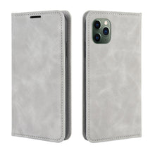 Load image into Gallery viewer, For iPhone 11 Pro Max   Retro-skin Business Magnetic Suction Leather Case with Purse-Bracket-Chuck, For iPhone 11 Pro Max