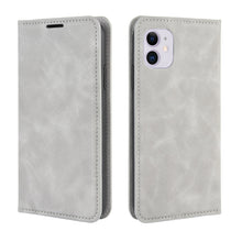 Load image into Gallery viewer, For iPhone 11   Retro-skin Business Magnetic Suction Leather Case with Purse-Bracket-Chuck, For iPhone 11