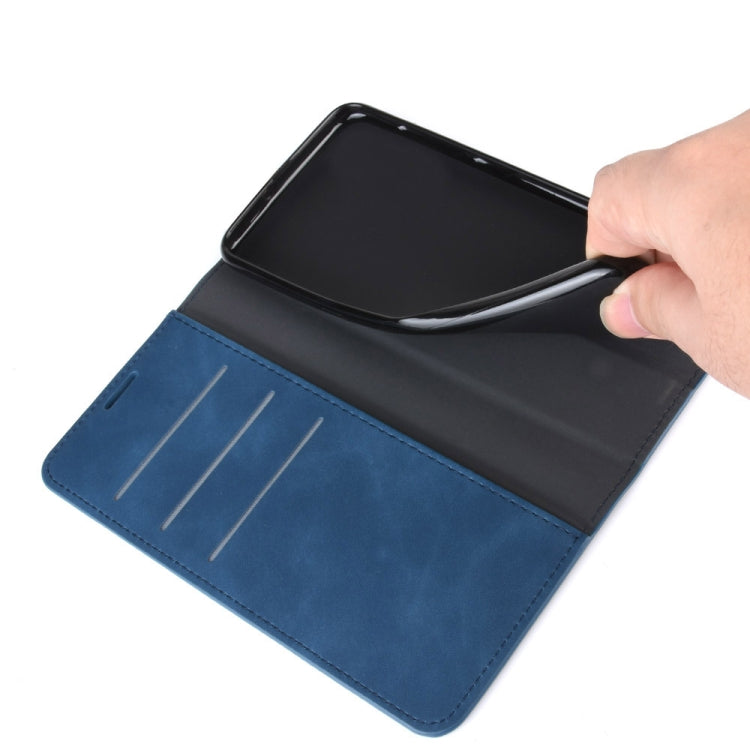 For iPhone 11   Retro-skin Business Magnetic Suction Leather Case with Purse-Bracket-Chuck, For iPhone 11