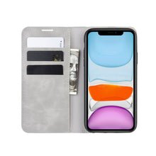 Load image into Gallery viewer, For iPhone 11   Retro-skin Business Magnetic Suction Leather Case with Purse-Bracket-Chuck, For iPhone 11
