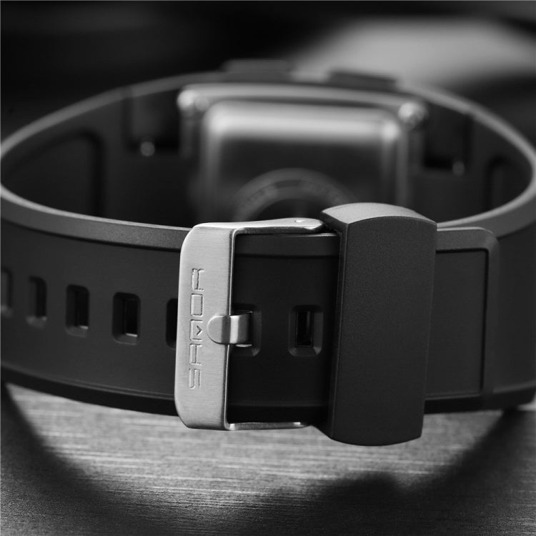 SANDA 222 Men Sports Outdoor Mountaineering Digital Electronic Watch Square Multi functional Waterproof Watch