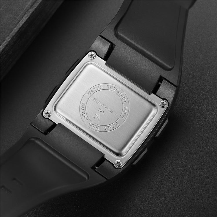 SANDA 222 Men Sports Outdoor Mountaineering Digital Electronic Watch Square Multi functional Waterproof Watch