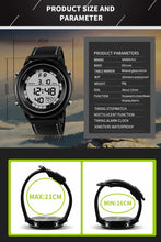 Load image into Gallery viewer, SANDA  411 Multifunctional Wports Watch Male Youth Fashion Model Male Waterproof Student Electronic Watch
