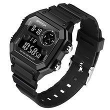 Load image into Gallery viewer, SANDA418 Square Wristwatch Swimming Waterproof Alarm Night light Male Student Watch Simple Fashion Sports Watch