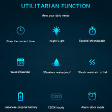 Load image into Gallery viewer, SANDA739  Watch Plate Chao Male Watch Male Student Fashion Trend Multi Functional Digital Waterproof Electronic Meter