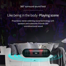 Load image into Gallery viewer, T&amp;G TG148 Portable Stereo Audio Super Bass LED Lantern Pill Wireless Bluetooth Speaker