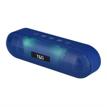 Load image into Gallery viewer, T&amp;G TG148 Portable Stereo Audio Super Bass LED Lantern Pill Wireless Bluetooth Speaker