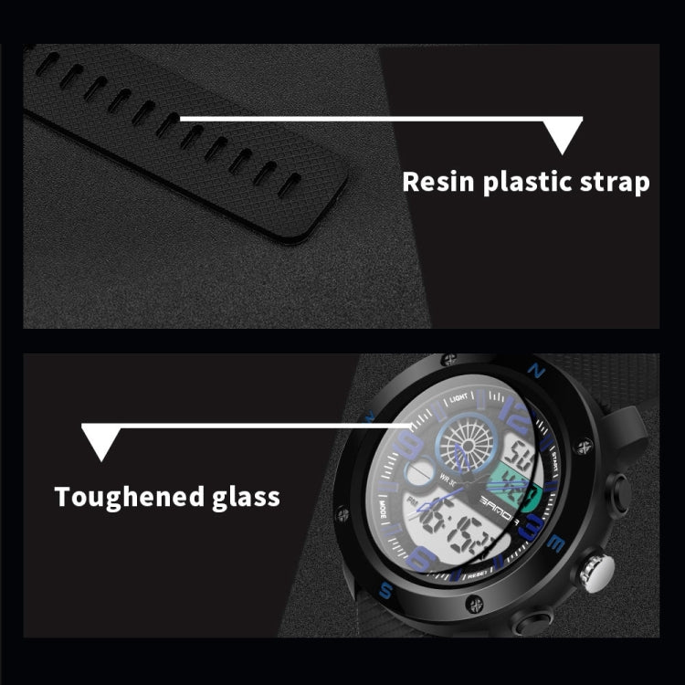 SANDA 762 Watch Men Watch Students Men Watch Fashion Trend Youth Waterproof Night light Sports Men