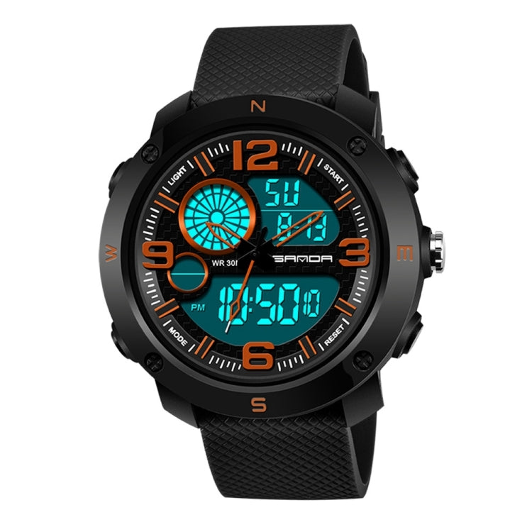 SANDA 762 Watch Men Watch Students Men Watch Fashion Trend Youth Waterproof Night light Sports Men