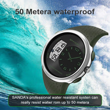 Load image into Gallery viewer, SANDA 763 Men Waterproof Student Watch Explosive Fashion Multi Functional Night light Outdoor Sports Personality Electronic Wrist Watch