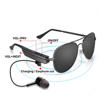 Load image into Gallery viewer, A8 Wireless Earphone Bluetooth Headset Sunglasses Music Headphones Smart Glasses Earbud Hands-free with Mic, A8