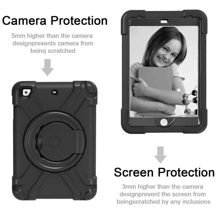 EVA + PC Flat Protective Shell with 360 ° Rotating Bracket, For iPad MINI1/2/3, For iPad MINI 4/5, For iPad Air/Air2/Pro9.7, For iPad 10.2