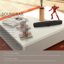 Load image into Gallery viewer, New Rixing NR7017 TWS Portable 10W Stereo Surround Soundbar Bluetooth Speaker with Microphone