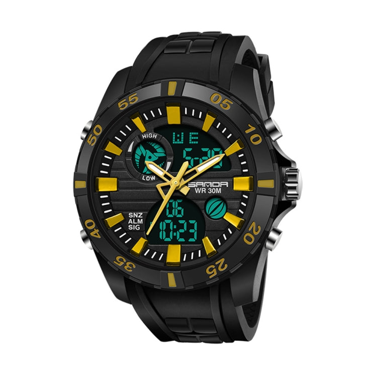 SANDA 791 Watch Genuine Fashion Sports Multifunction Electronic Watch Popular Men luminous Wrist Watch