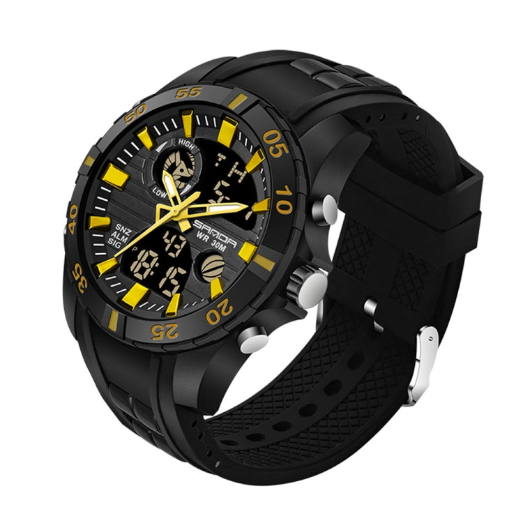 SANDA 791 Watch Genuine Fashion Sports Multifunction Electronic Watch Popular Men luminous Wrist Watch