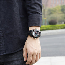 Load image into Gallery viewer, SANDA New Waterproof Luminous Plastic Multi Functional Watch Men Outdoor Sports LED Electronic Watch