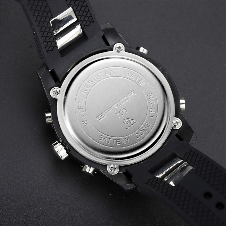 SANDA New Waterproof Luminous Plastic Multi Functional Watch Men Outdoor Sports LED Electronic Watch