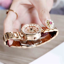 Load image into Gallery viewer, SANDA 1017 Lady Watch All Over The Sky Star 360 Degree Rotating Watch Diamond Steel Band Women Watch