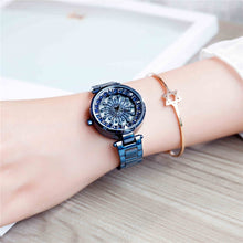Load image into Gallery viewer, SANDA 1017 Lady Watch All Over The Sky Star 360 Degree Rotating Watch Diamond Steel Band Women Watch