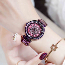 Load image into Gallery viewer, SANDA 1017 Lady Watch All Over The Sky Star 360 Degree Rotating Watch Diamond Steel Band Women Watch