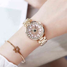 Load image into Gallery viewer, SANDA 1017 Lady Watch All Over The Sky Star 360 Degree Rotating Watch Diamond Steel Band Women Watch