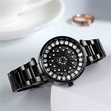 Load image into Gallery viewer, SANDA 1017 Lady Watch All Over The Sky Star 360 Degree Rotating Watch Diamond Steel Band Women Watch