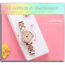Load image into Gallery viewer, SANDA 1017 Lady Watch All Over The Sky Star 360 Degree Rotating Watch Diamond Steel Band Women Watch