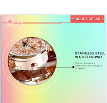 Load image into Gallery viewer, SANDA 1017 Lady Watch All Over The Sky Star 360 Degree Rotating Watch Diamond Steel Band Women Watch