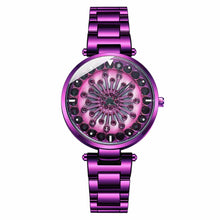 Load image into Gallery viewer, SANDA 1017 Lady Watch All Over The Sky Star 360 Degree Rotating Watch Diamond Steel Band Women Watch