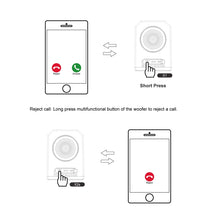 Load image into Gallery viewer, BT628 10W Portable TWS Transparent Bluetooth Speakers With Magnetic Connectable Base Outdoor Stereo Bass Subwoofer