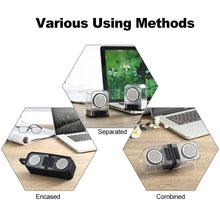 Load image into Gallery viewer, BT628 10W Portable TWS Transparent Bluetooth Speakers With Magnetic Connectable Base Outdoor Stereo Bass Subwoofer