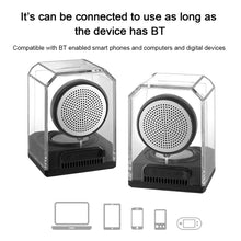 Load image into Gallery viewer, BT628 10W Portable TWS Transparent Bluetooth Speakers With Magnetic Connectable Base Outdoor Stereo Bass Subwoofer