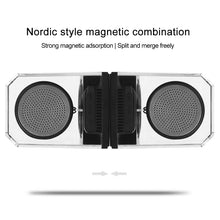 Load image into Gallery viewer, BT628 10W Portable TWS Transparent Bluetooth Speakers With Magnetic Connectable Base Outdoor Stereo Bass Subwoofer