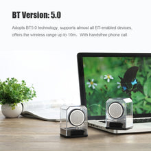 Load image into Gallery viewer, BT628 10W Portable TWS Transparent Bluetooth Speakers With Magnetic Connectable Base Outdoor Stereo Bass Subwoofer
