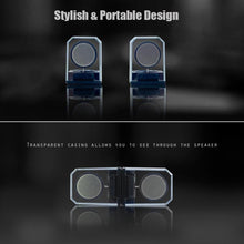 Load image into Gallery viewer, BT628 10W Portable TWS Transparent Bluetooth Speakers With Magnetic Connectable Base Outdoor Stereo Bass Subwoofer