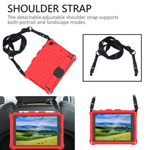 Load image into Gallery viewer, Honeycomb Design EVA + PC Four Corner Anti Falling Flat Protective Shell With Straps, For iPad Air/Air2/Pro9.7, For iPad 10.2, For    iPad Pro 10.5, For iPad  Air 2019 10.5