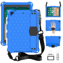 Load image into Gallery viewer, Honeycomb Design EVA + PC Four Corner Anti Falling Flat Protective Shell With Straps, For iPad Air/Air2/Pro9.7, For iPad 10.2, For    iPad Pro 10.5, For iPad  Air 2019 10.5