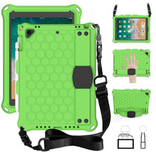 Load image into Gallery viewer, Honeycomb Design EVA + PC Four Corner Anti Falling Flat Protective Shell With Straps, For iPad Air/Air2/Pro9.7, For iPad 10.2, For    iPad Pro 10.5, For iPad  Air 2019 10.5
