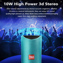 Load image into Gallery viewer, TG113 Portable Bluetooth Speakers Waterproof Stereo Outdoor Loudspeaker MP3 Bass Sound Box with FM Radio