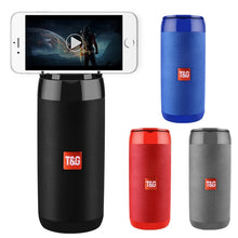 Load image into Gallery viewer, TG113C Column Portable Bluetooth Mini Speaker FM Radio Waterproof Subwoofer Phone Holder Wireless Loundpeakers
